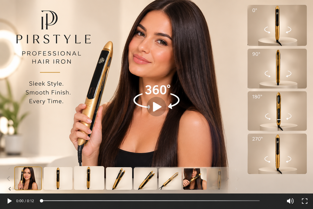 Hair Straightener Metallic LCD Display 450 F