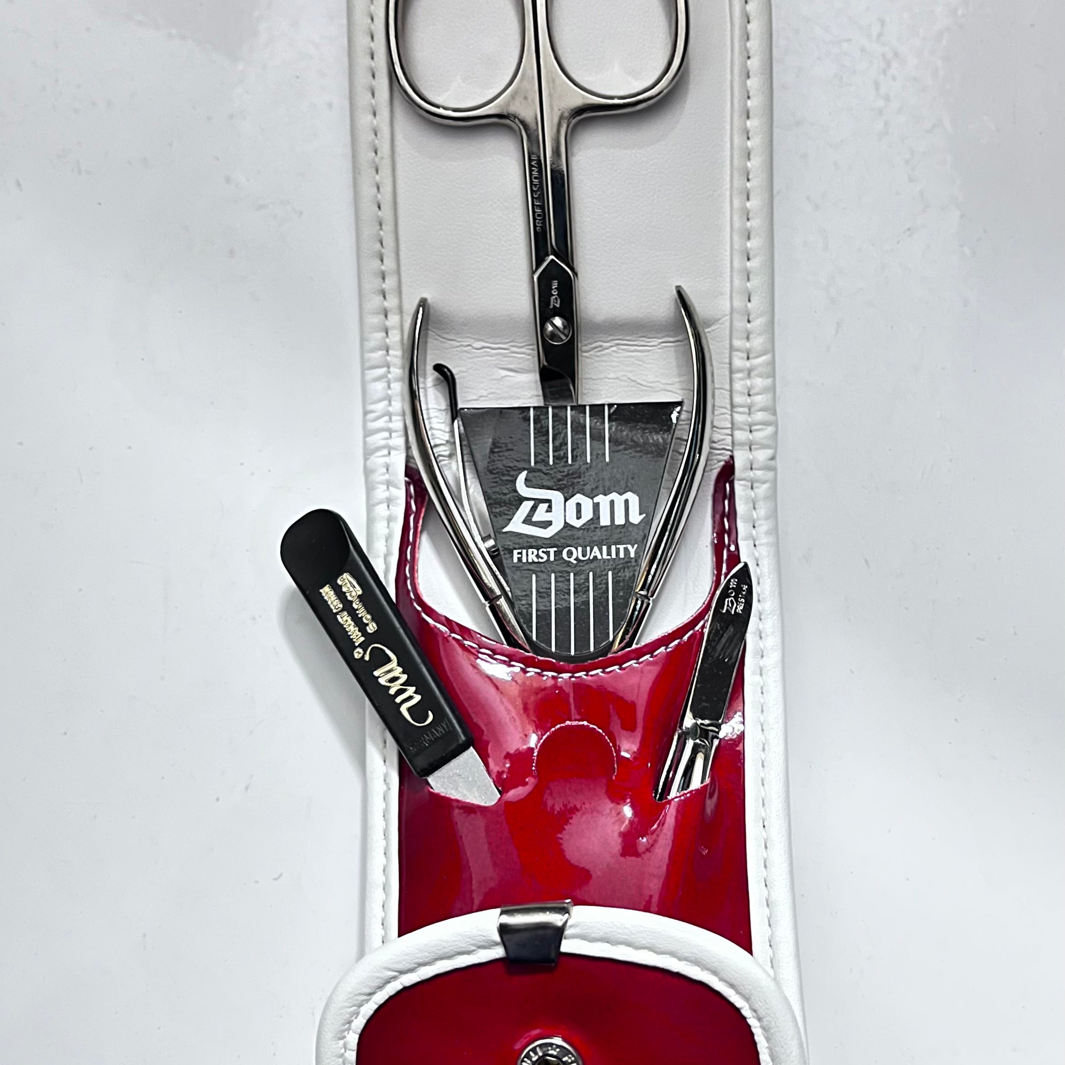 Red Leather Manicure set