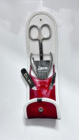 Red Leather Manicure set