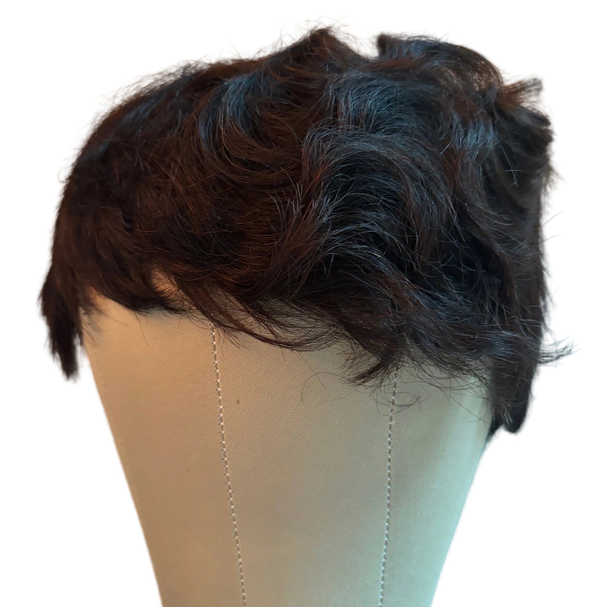 Human Hair Chocolate Dark Brown Short Human Hair Wigs Lace