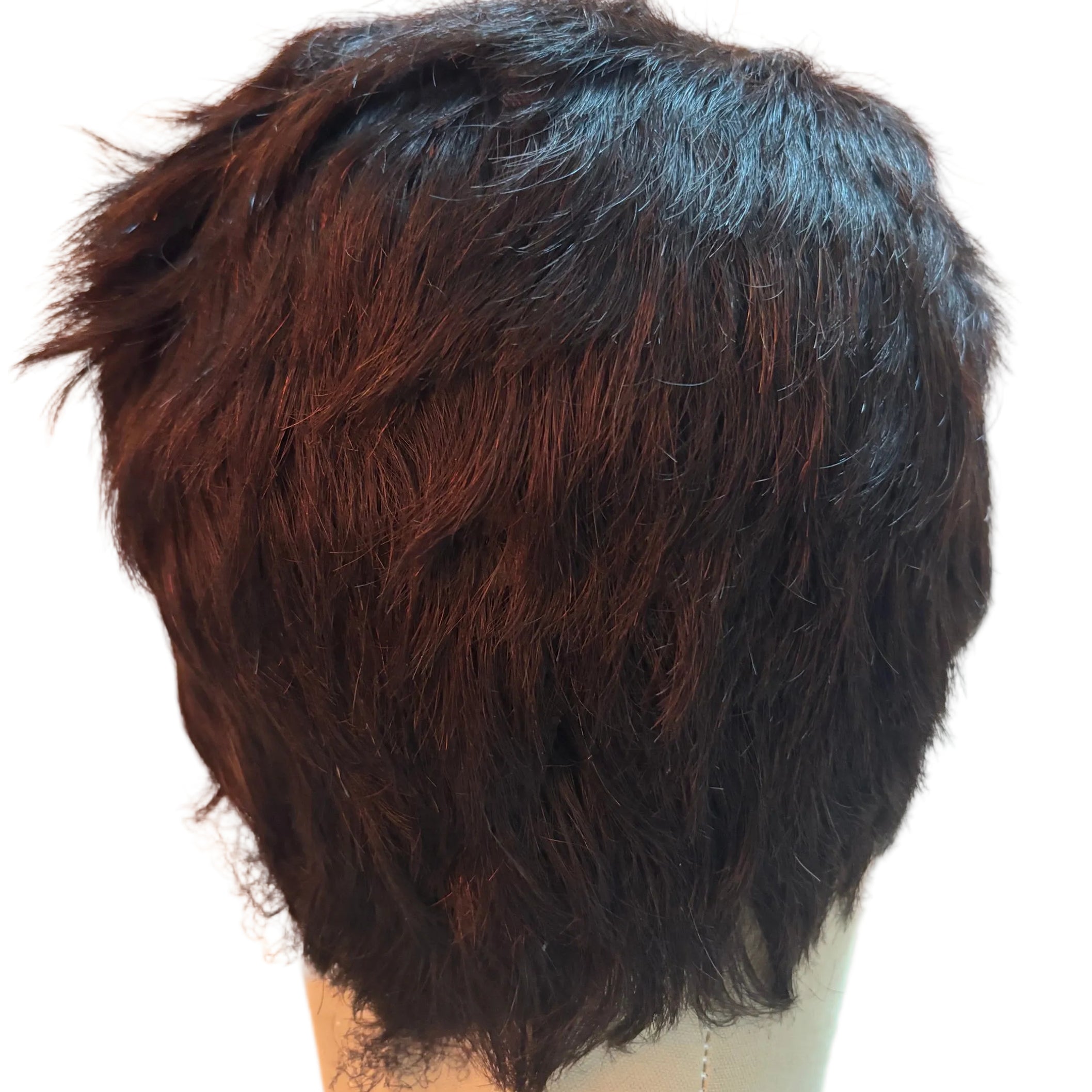 Human Hair Chocolate Dark Brown Short Human Hair Wigs Lace