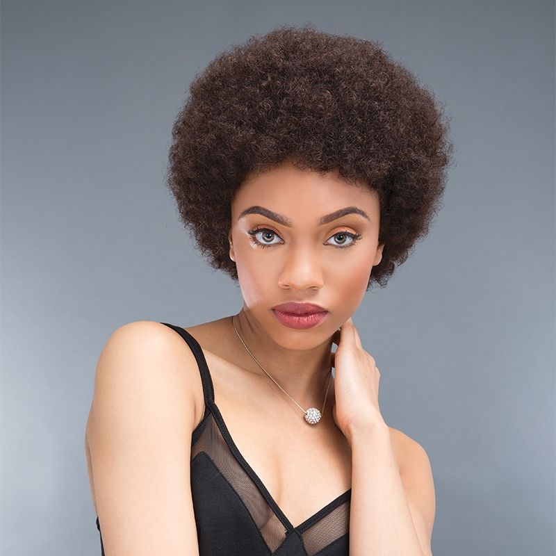 Short Afro Hair brwon Wig