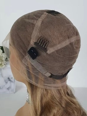 Pirology Brown Balayage Flawless Wavy HD Full Lace Human Hair Wig 06 Natural Shade