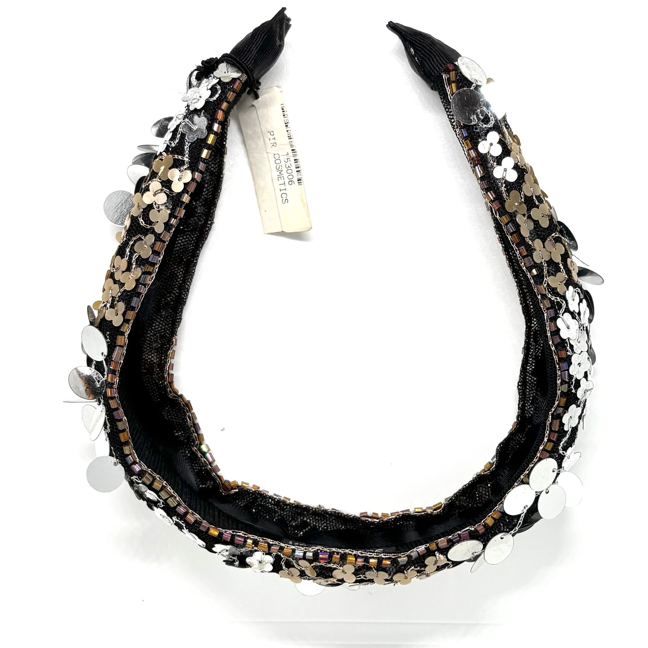 Head Dress Silver Plaid
