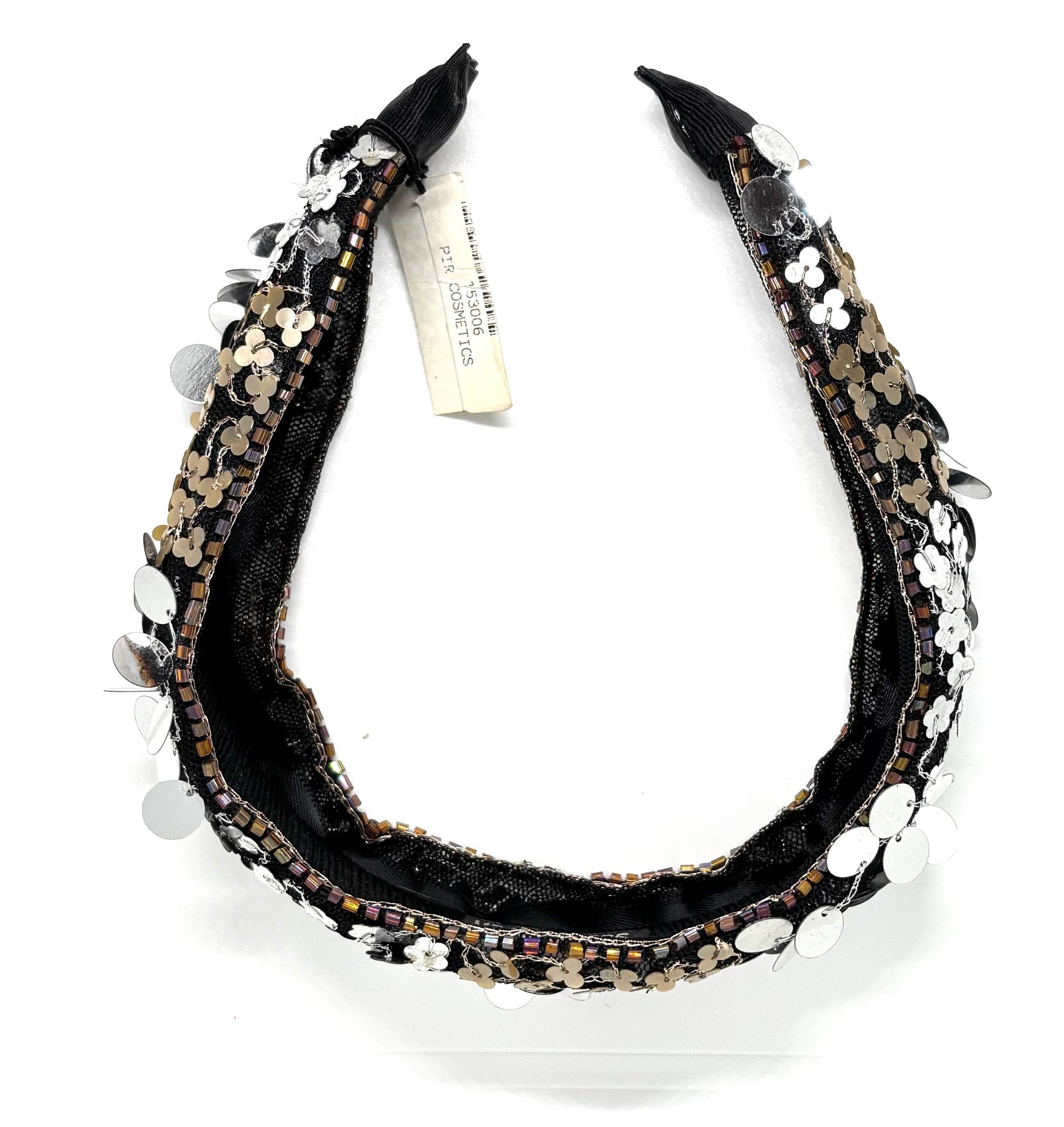 Head Dress Silver Plaid