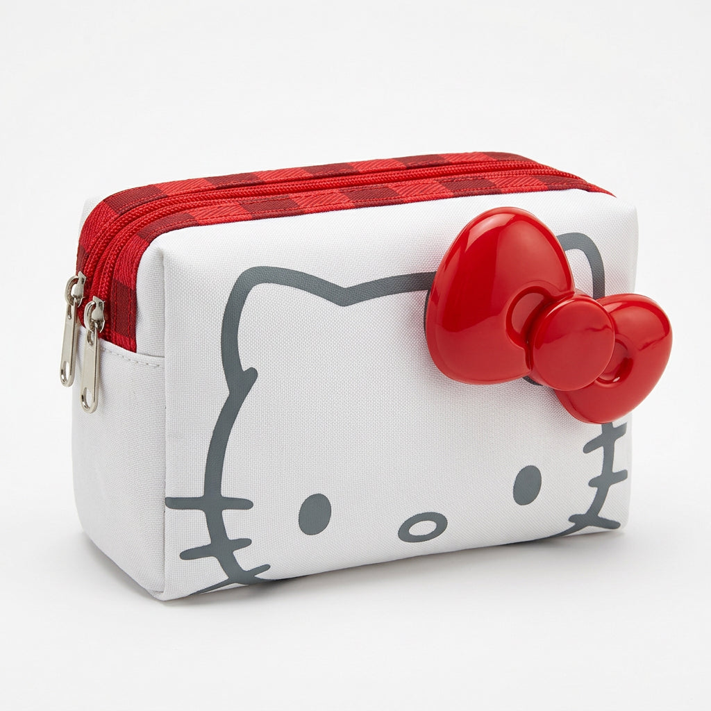 Red kitty make up bag.