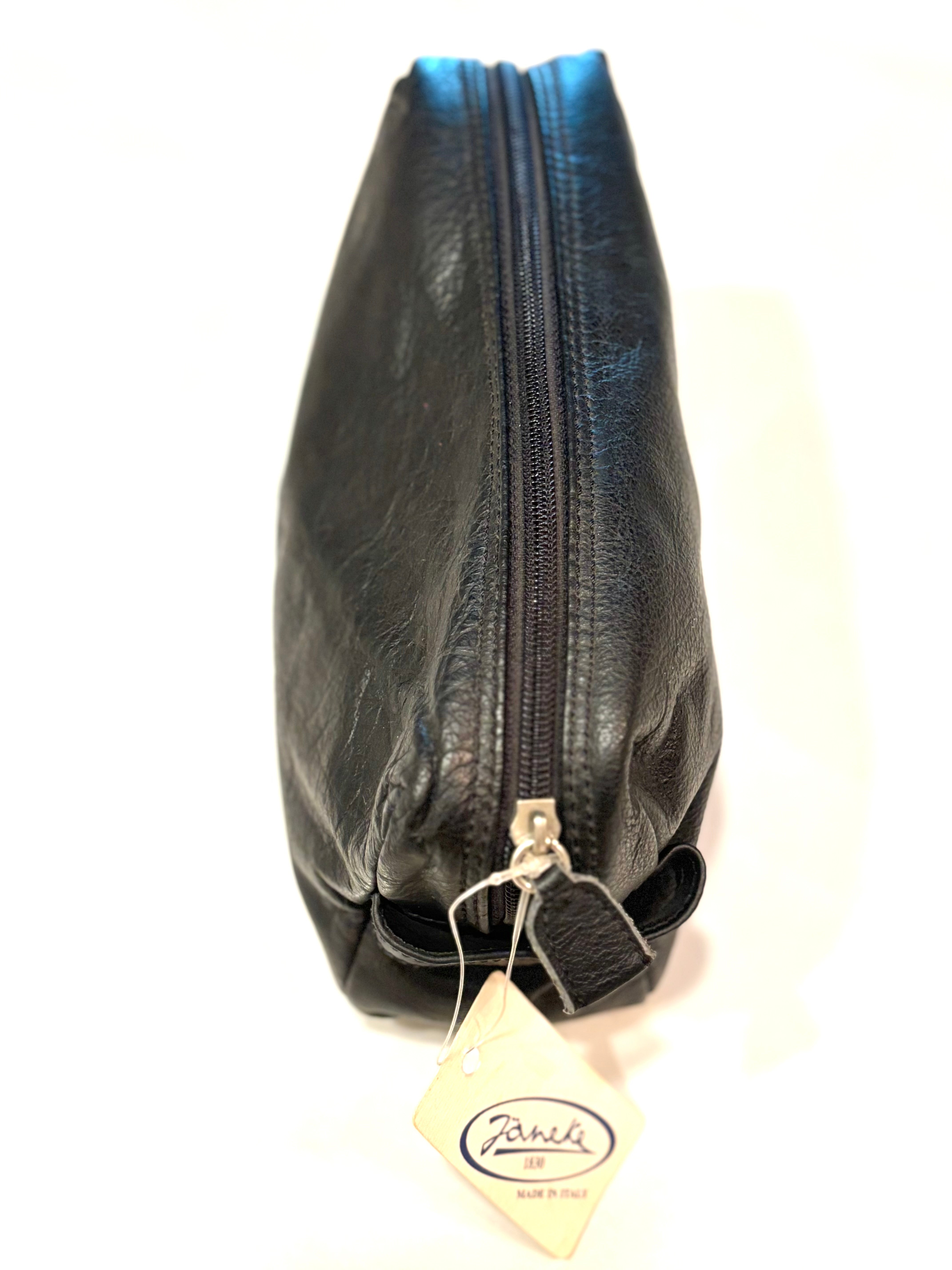 Janeke Genuine Leather Toiletry Bag