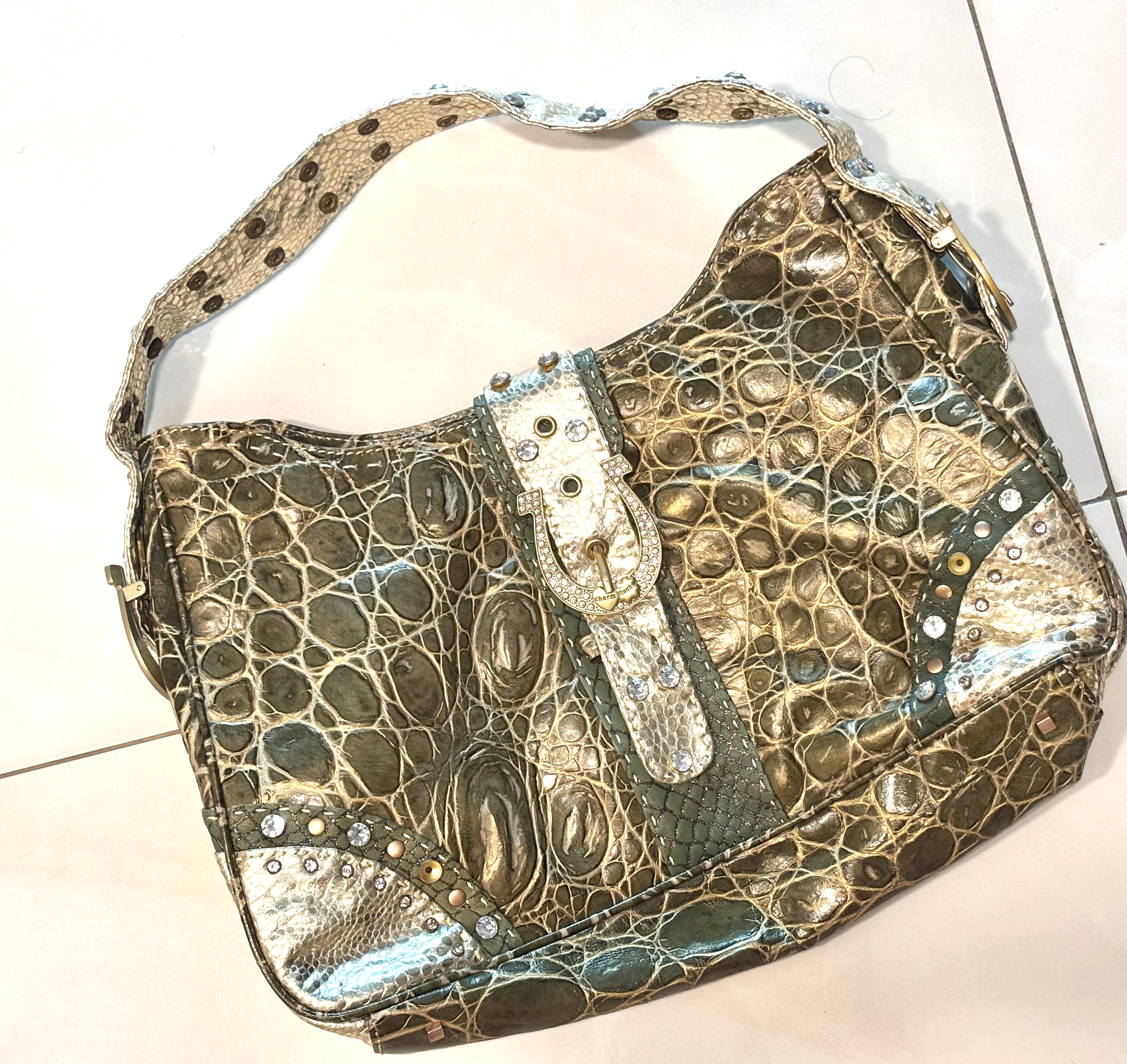 Leather Studs Shoulder Bags for Women Crossbody Bag Purses and Handbags with Adjustable Strap