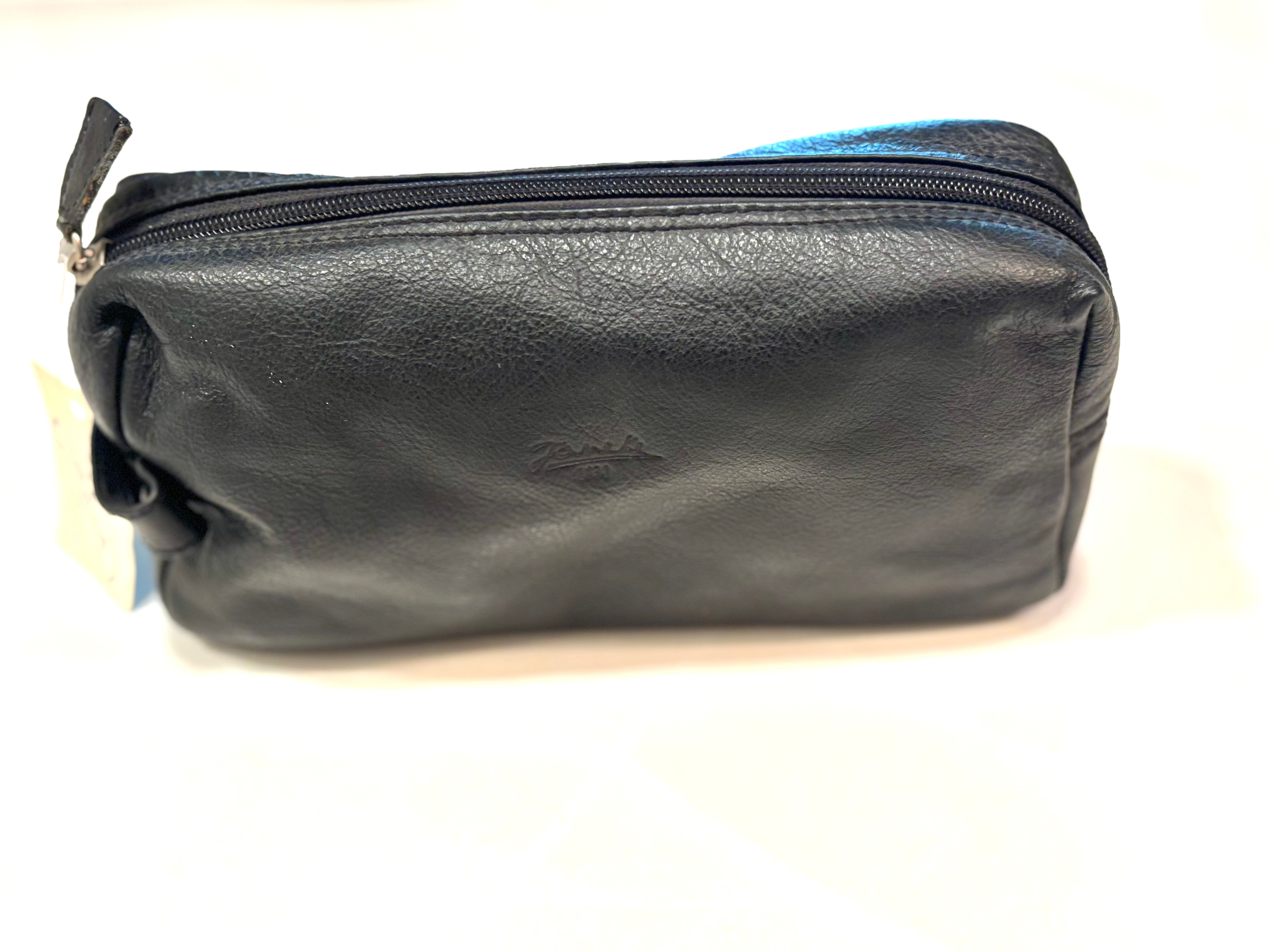 Janeke Genuine Leather Toiletry Bag