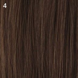 HUMAN HAIR CAPLESS WIG BROWN03 10INCHES