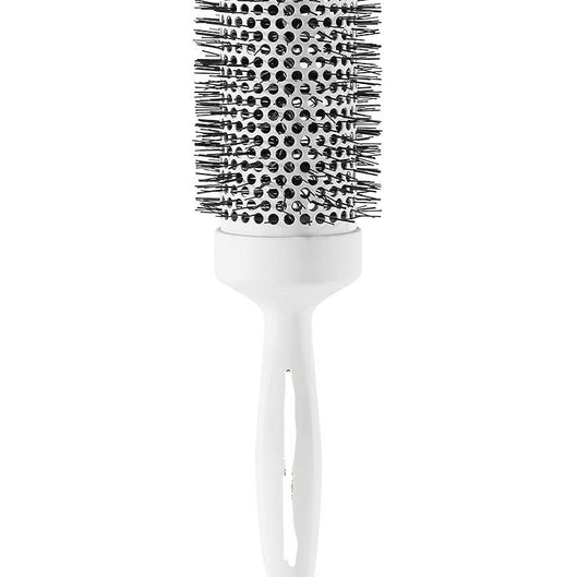 Round Smooth 2.4 ” Thermal Ceramic Barrel Hair Brush White