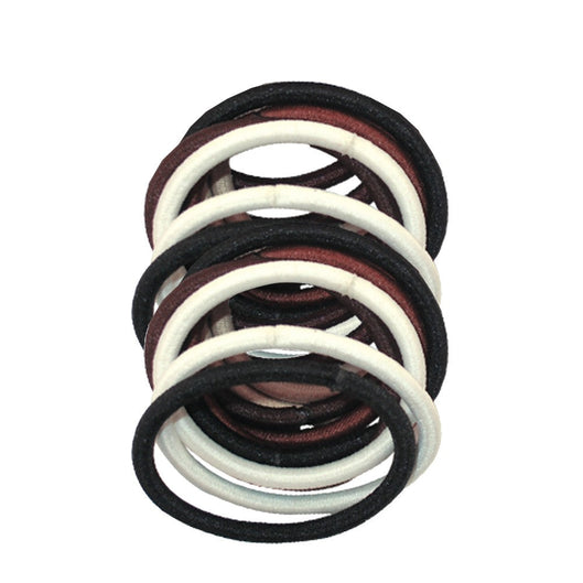 Hair Elastic Hair Bands Assorted Colors 12 Pcs