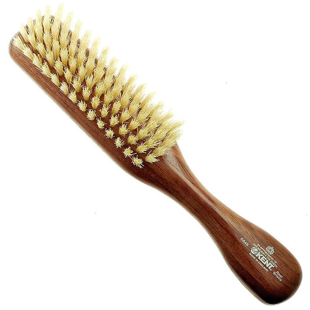 Ladies Finest Dark Wood Pure Soft White Bristle Narrow Brush