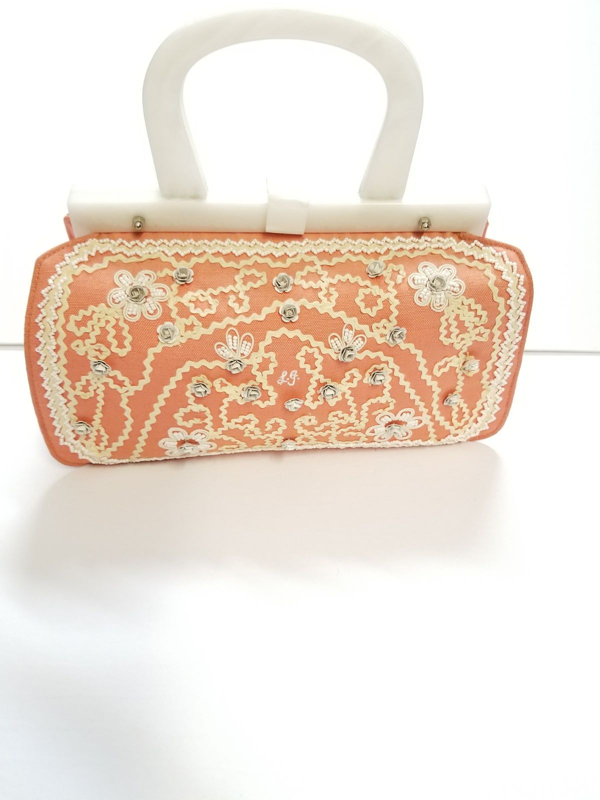 LULU Pink Plaid Suza Nna Rafia Purse