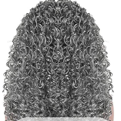 Half wig human hair synthetic Mix