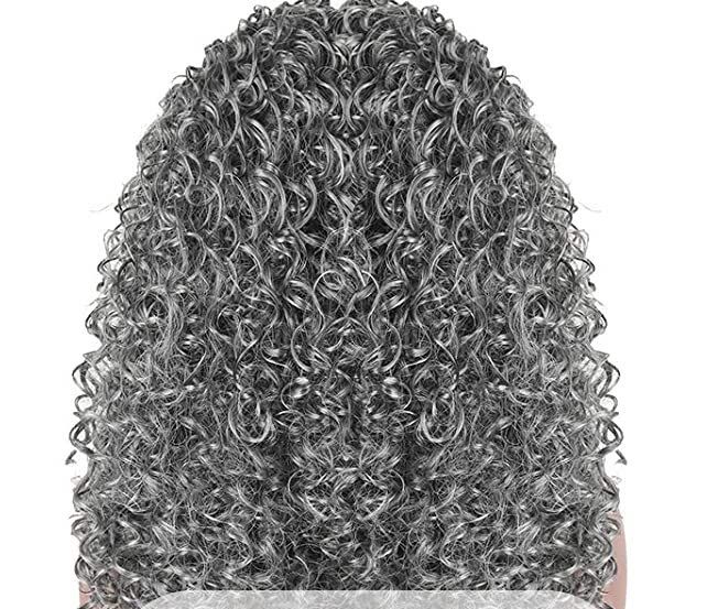 Half wig human hair synthetic Mix