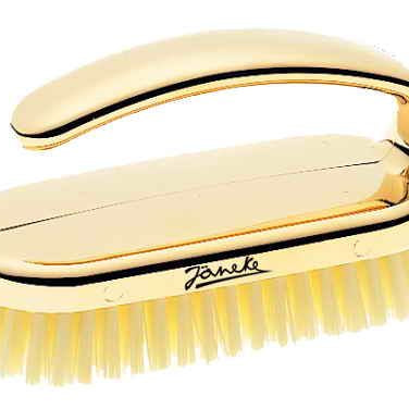 Gold nail brush, pure bristle