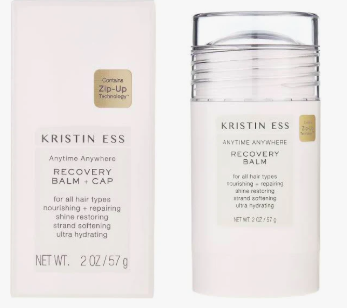 Kristin Ess Hair Recovery Balm Treatment for Damaged Hair Ponytails, Buns Restores Shine and Softens, 2oz