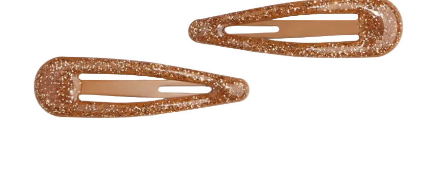 Flat Hair clip printed 6 pack