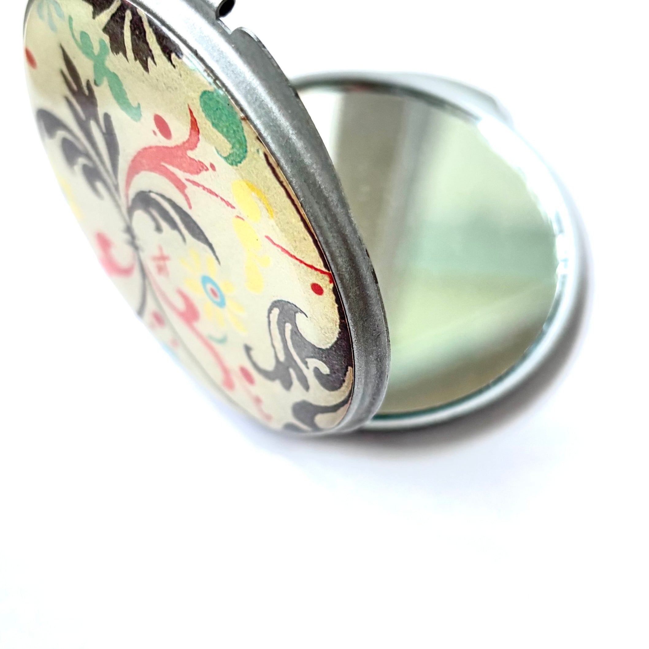 Flower Travel Compact Mirror