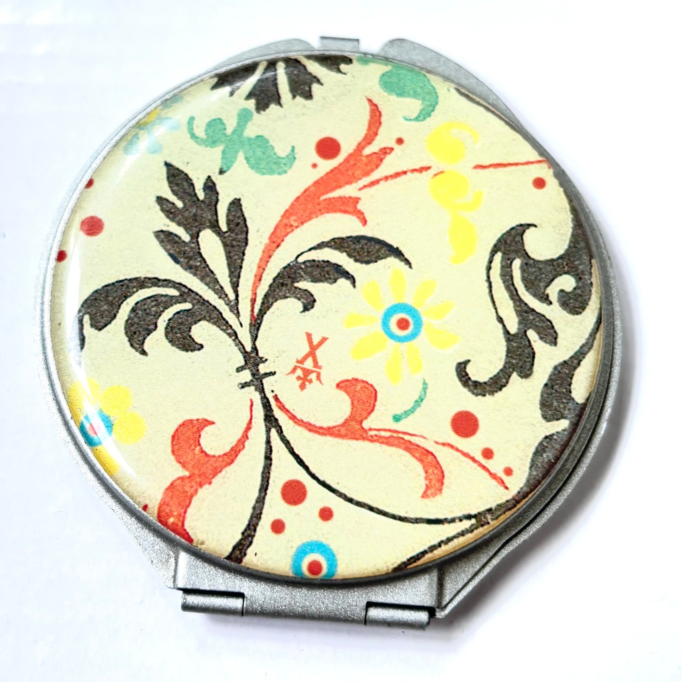 Flower Travel Compact Mirror