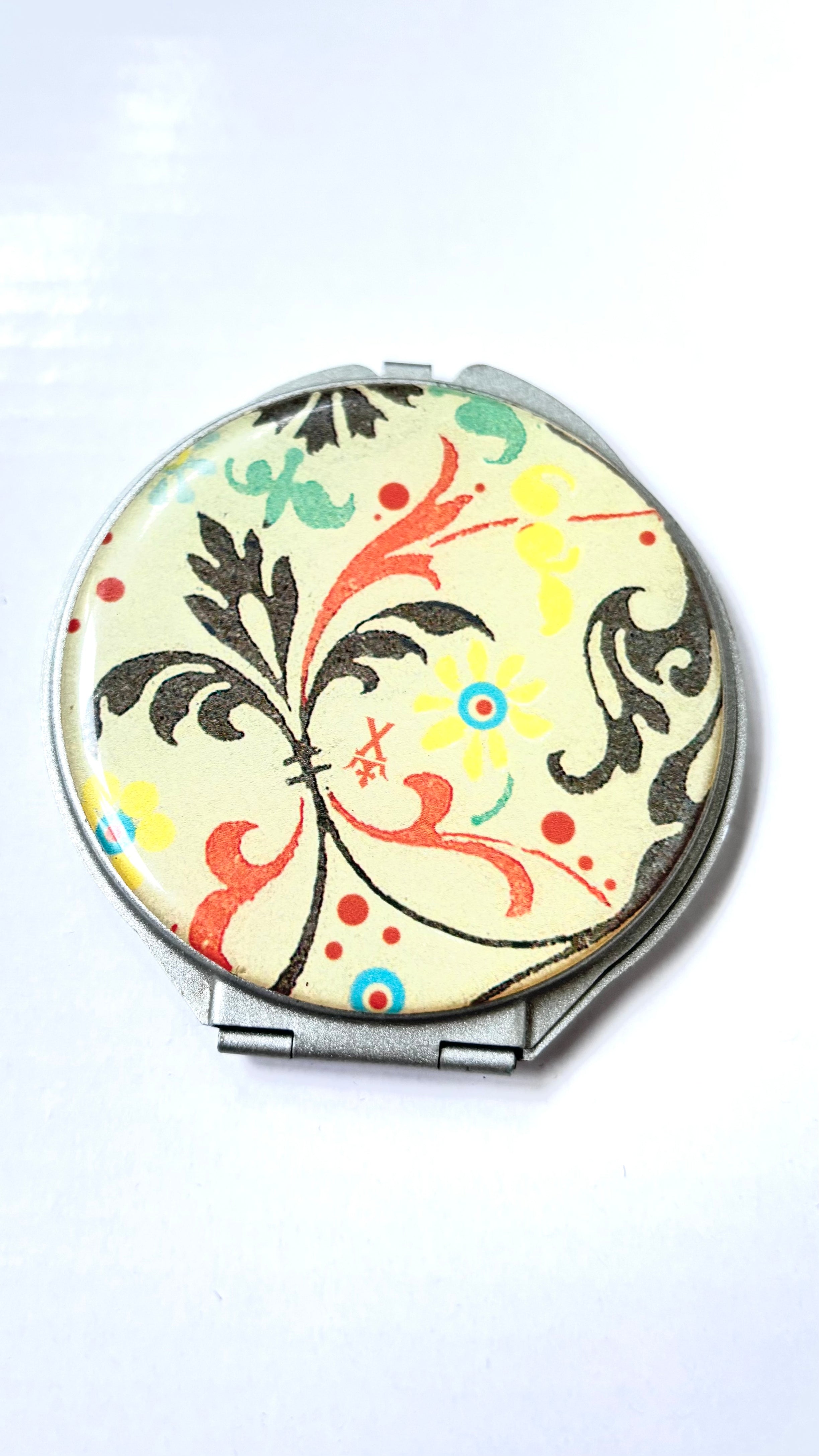 Flower Travel Compact Mirror