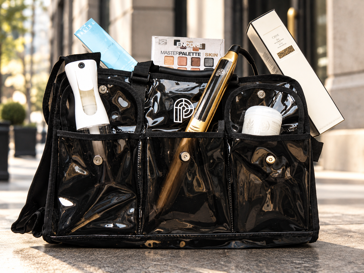 Clear Toiletry & Makeup Bag – Pro Set Organizer Film & TV Ready