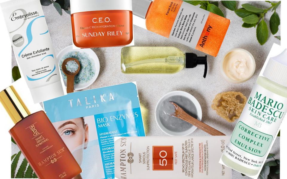 Hydrating skincare application scene