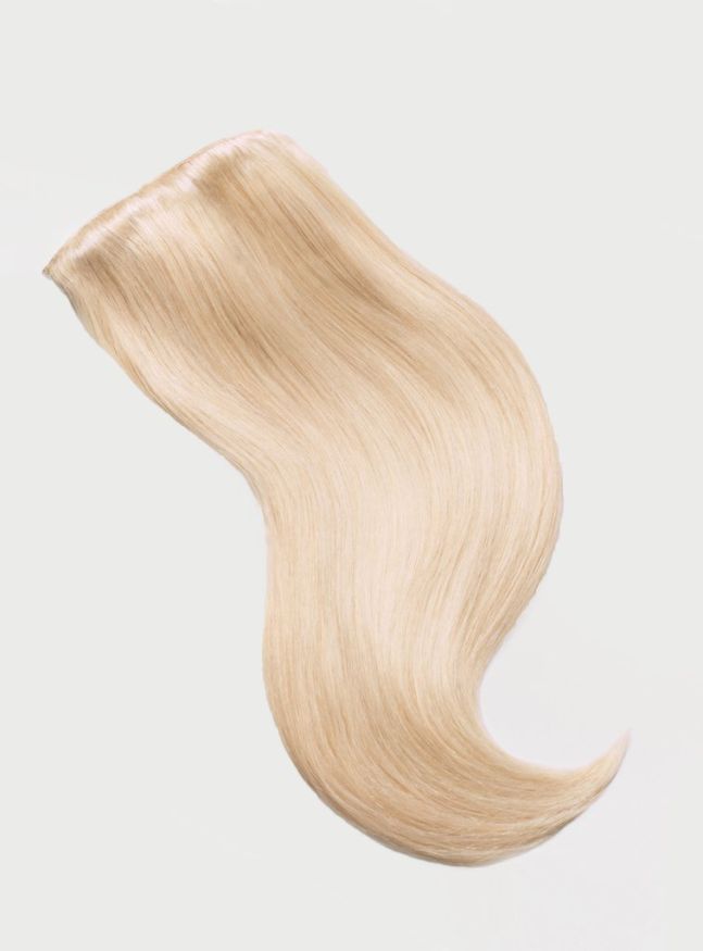 Hair Clip In Hair Extensions Remy Straight 18 inches ash blond 613