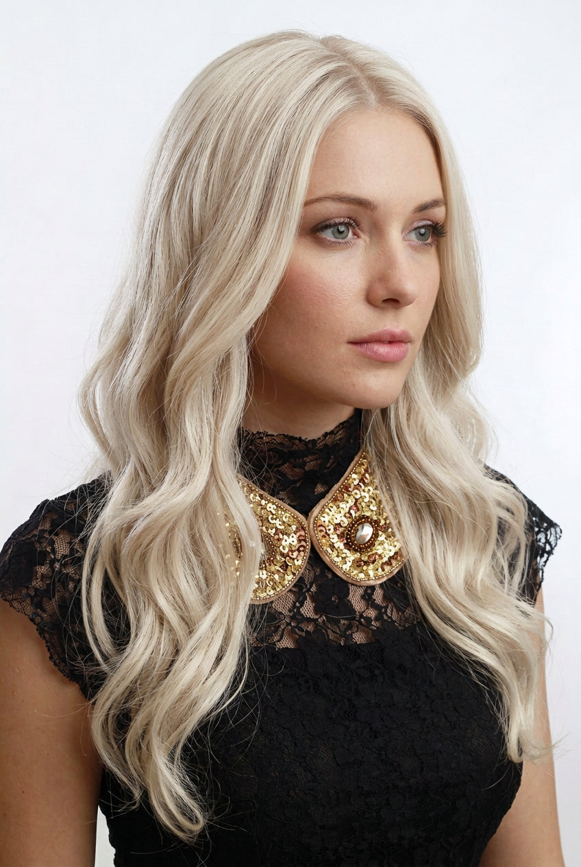 WIG SWISS LACE FRONT HUMAN HAIR NATURAL BLOND 12S 26 INCHES available at Pircosmetics Canada.