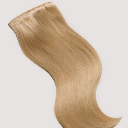 HAIR CLIP IN HAIR EXTENSIONS REMY STRAIGHT 18 INCHES WARM BLOND 27