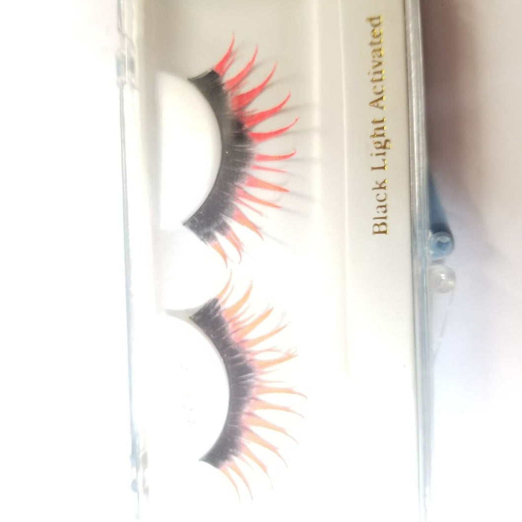 Black & Orange Long Lashes ECF6