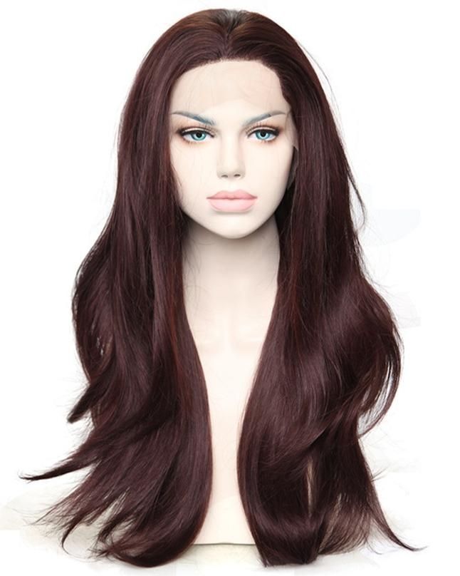 FULL WIG NATURAL HUMAN HAIR 24'' LACE FRONT 5