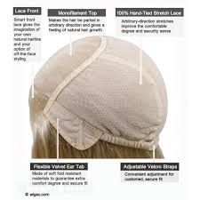 Natural Free Style Medium Loose Wavy Blonde Lace Wig 100% Human brazilian Hair 12 Inches