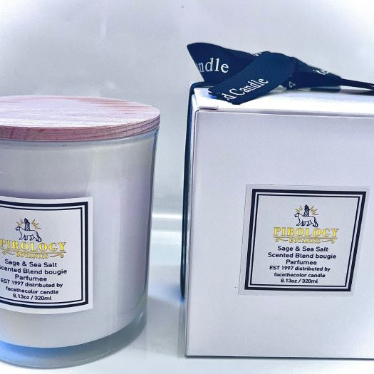 Pirology Bougie Candle Sage Sea Salt 8.13 Oz