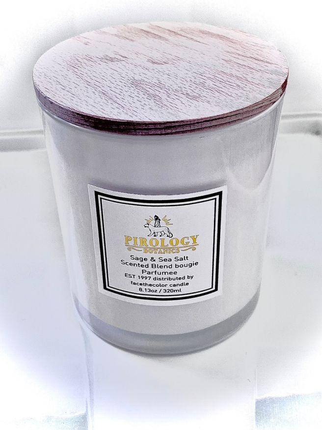 Pirology Bougie Candle Sage Sea Salt 8.13 Oz