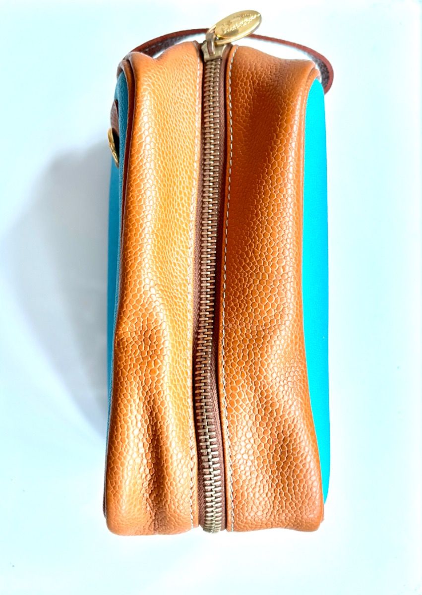 Travel Leather Toiletry Bag