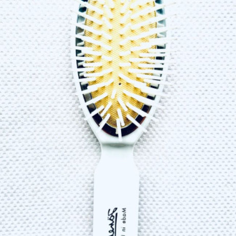 JANEKE WHITE BRISTLE BODY DETANGLER BRISTEL MED SIZE