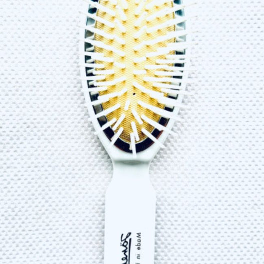 JANEKE WHITE BRISTLE BODY DETANGLER BRISTEL MED SIZE