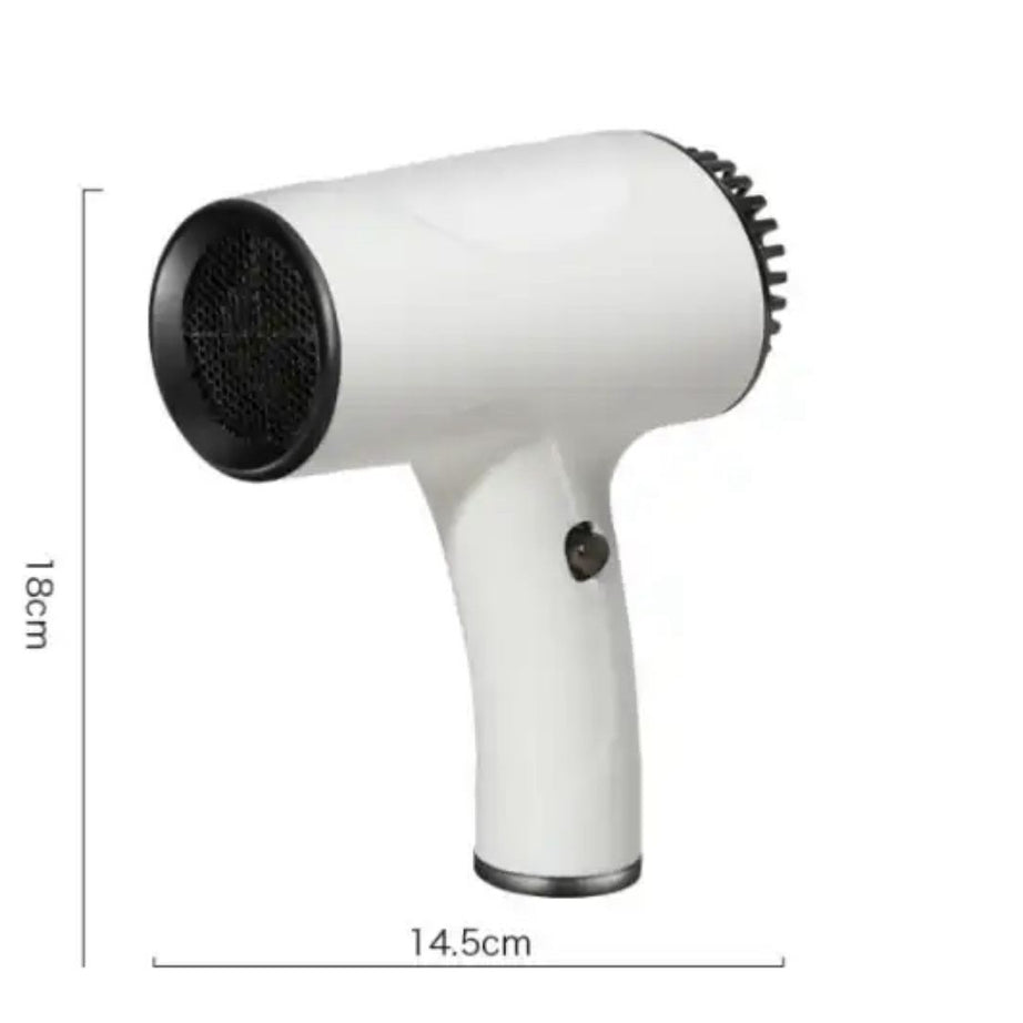 Pirology wireless portable hairdryer White Travel Size