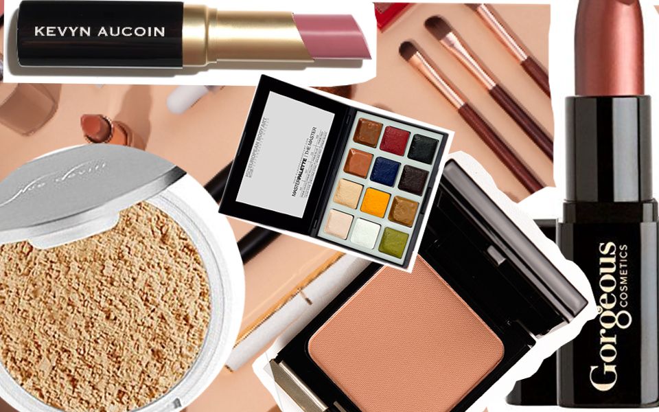 Applying makeup for glam look