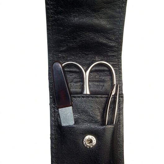 Leather Italian Manicure set, nail kit available at Pircosmetics Canada.