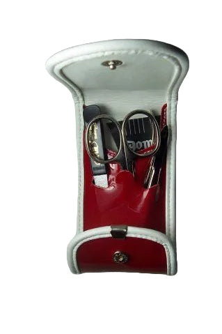 Red Leather Manicure set