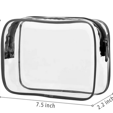 CLEAR DELUXE TOTE BAG TRAVEL CASE