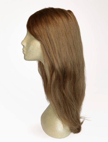 Women Wig Human Hair Ash Brown
