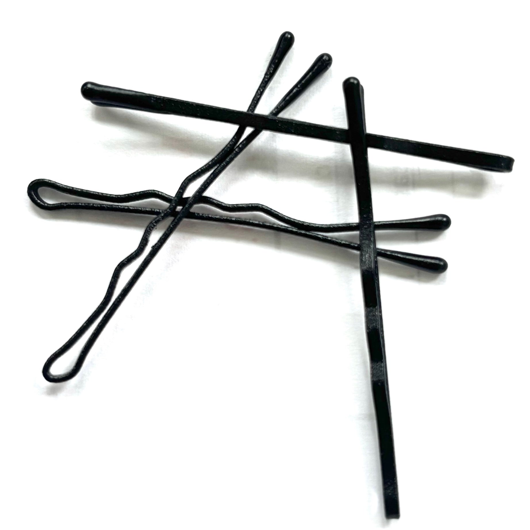 Matte Bobby Hair Pins Invisible Black 2''