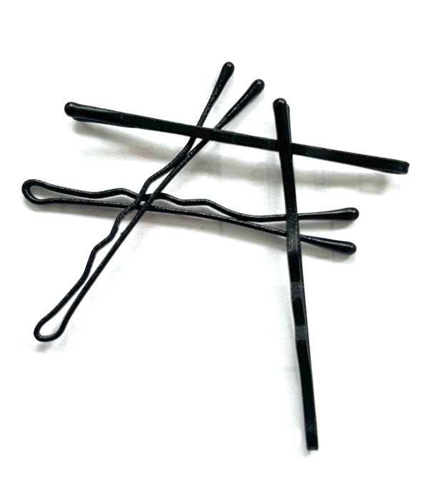 Matte Bobby Hair Pins Invisible Black 2''