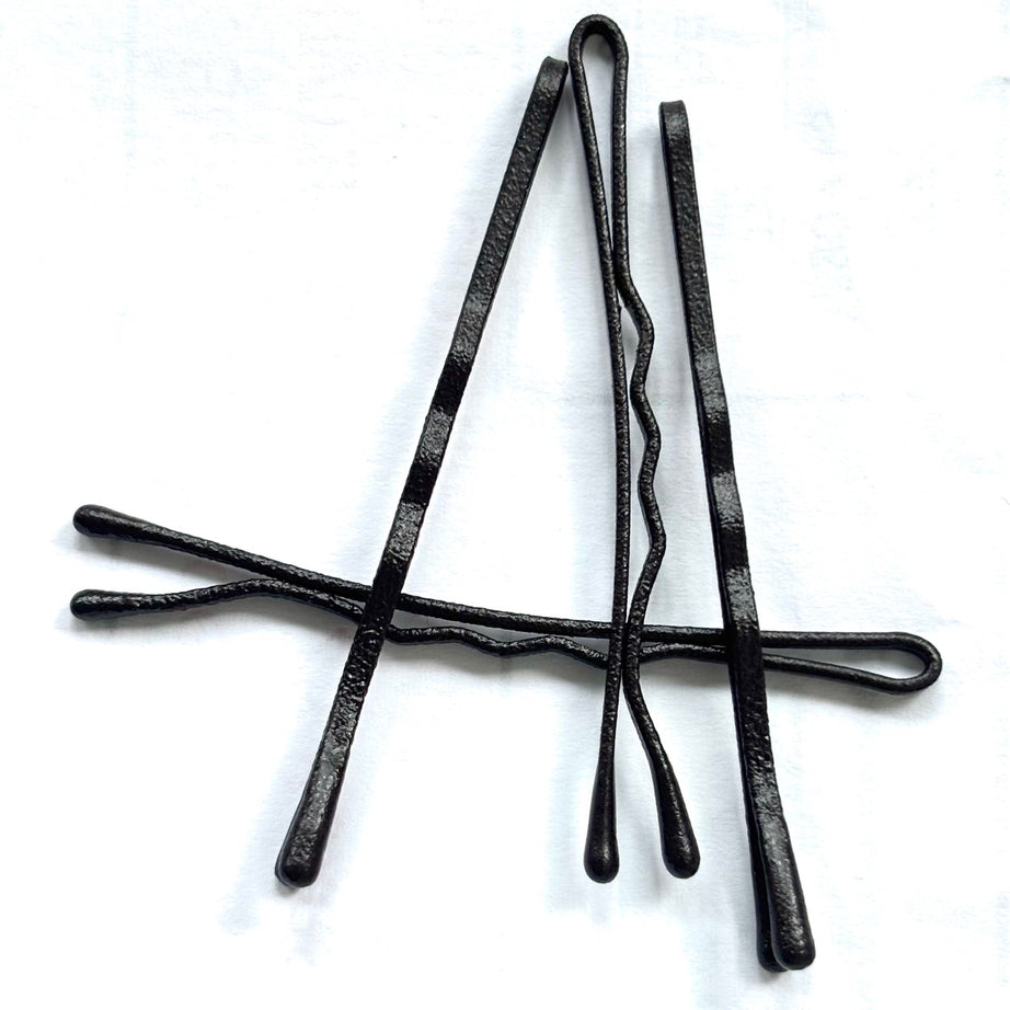 Hair Bobby Pins Matte Invisible Finish  Dark Brown 2''