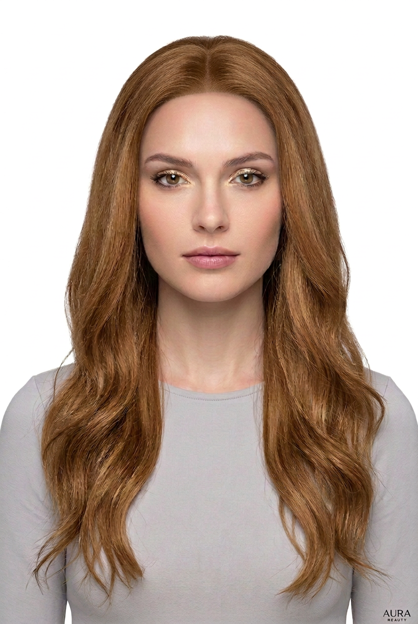 18-inch human hair lace front wig in shade 06 at Pircosmetics