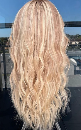 EUROPEAN HAIR WIG FULL HAIR GOLD BLONDE SWISS LACE FRONT 24'' 10N